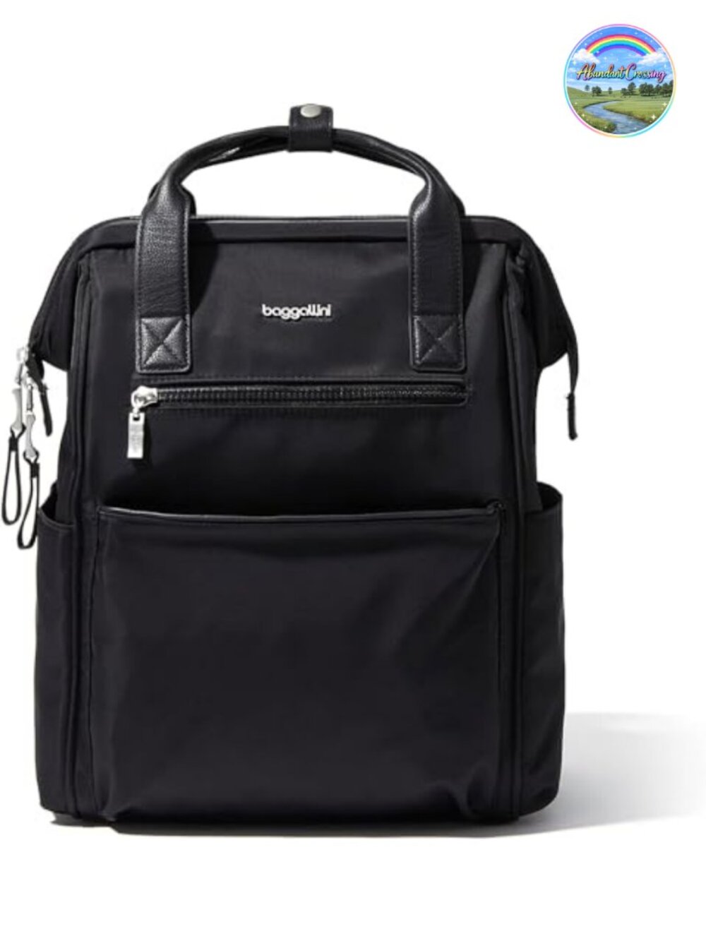 Lightweight Water-Resistant Nylon Laptop Backpack with Padded Sleeve for Travel